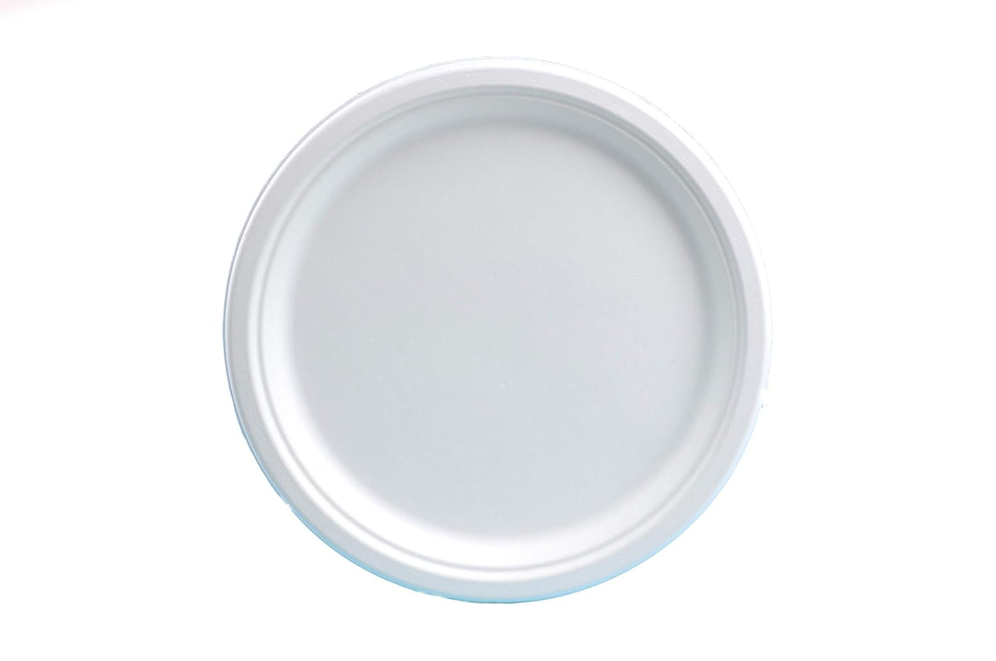 Kinpack - 10" Bagasse Plate, 1-Compartment Compostable Sugarcane / PHAS Free, 500/Cs - TP41317C