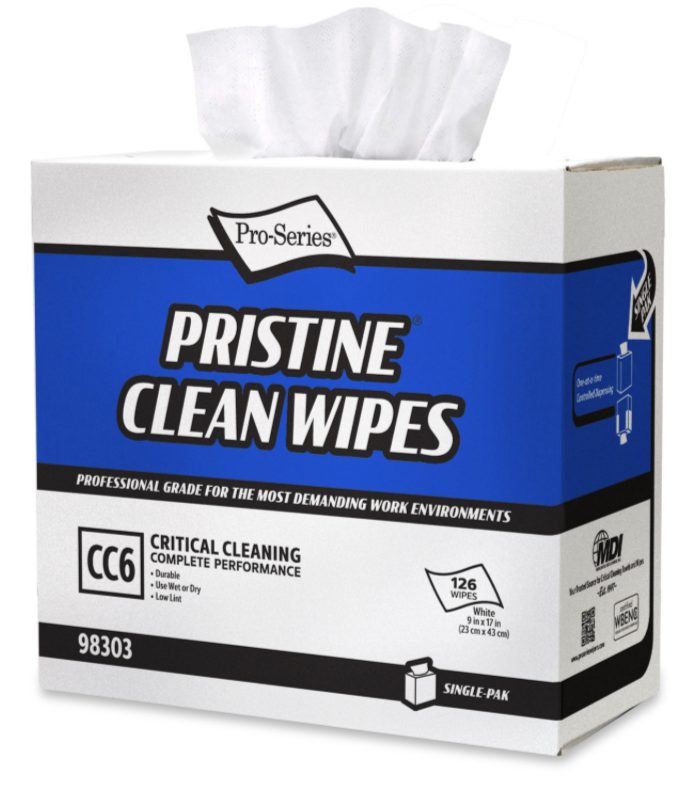 Pro Series - 9" x 17" SR White Pop-Up Wipers, 126/Box, 10/Cs - TP98303