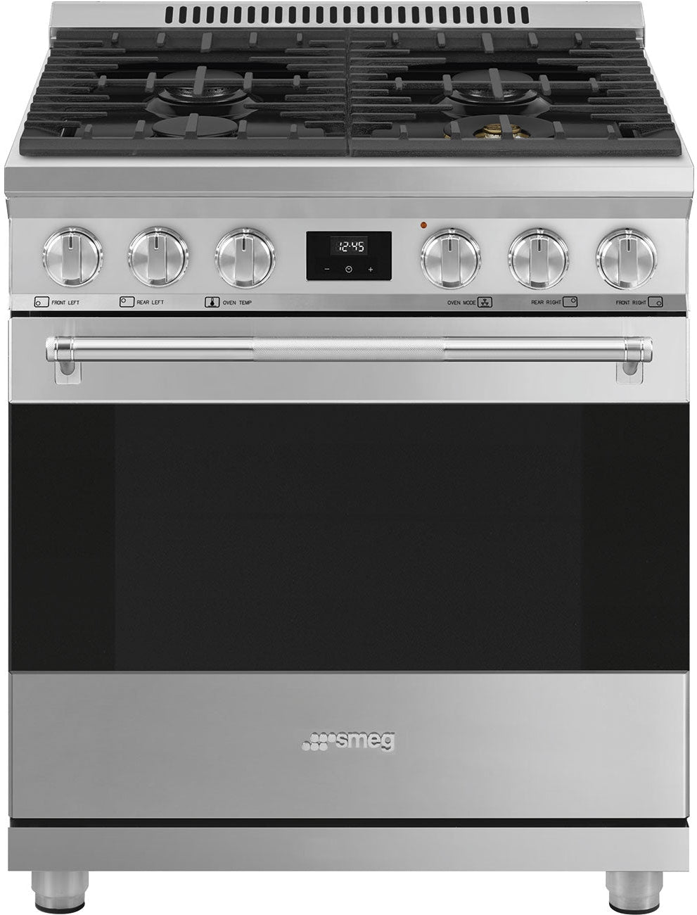 Smeg - 30" Dual Fuel Stainless Steel Professional Range - SPR30UGMX (Special Order Item)