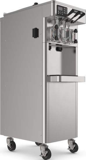 Stoelting - 19.25" x 31.37" x 58.25" 380-415 V Air Cooled Double Barrel Frozen Custard And Italian Ice Continuous Freezer - F231X-314I2P (Pre-Order Now, ETA 8-12 Weeks)