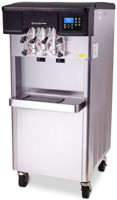 Stoelting - 208-230 Volt Air-Cooled 1-Phase Soft Serve Gravity-Fed Twin-Twist Floor Machine - F231-38I2-2X (Pre-Order Now, ETA 8-12 Weeks)