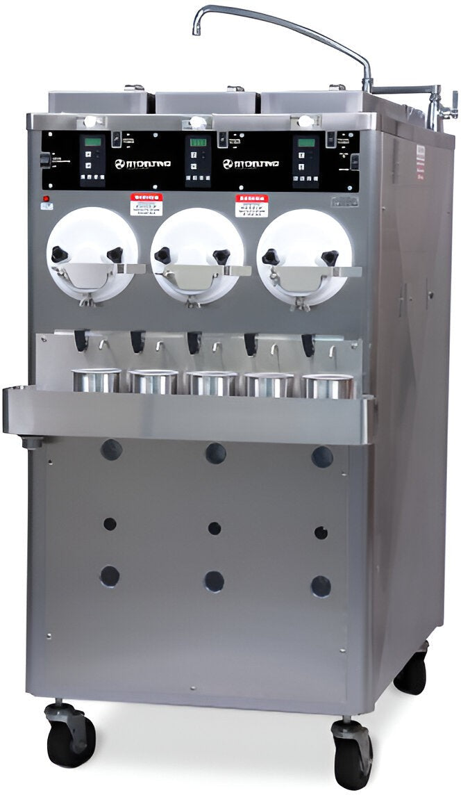 Stoelting - 380-415V Water Cooled Three Barrel Custard Floor Model Freezer - CC303X-114A00SIR (Pre-Order Now, ETA 8-12 Weeks)