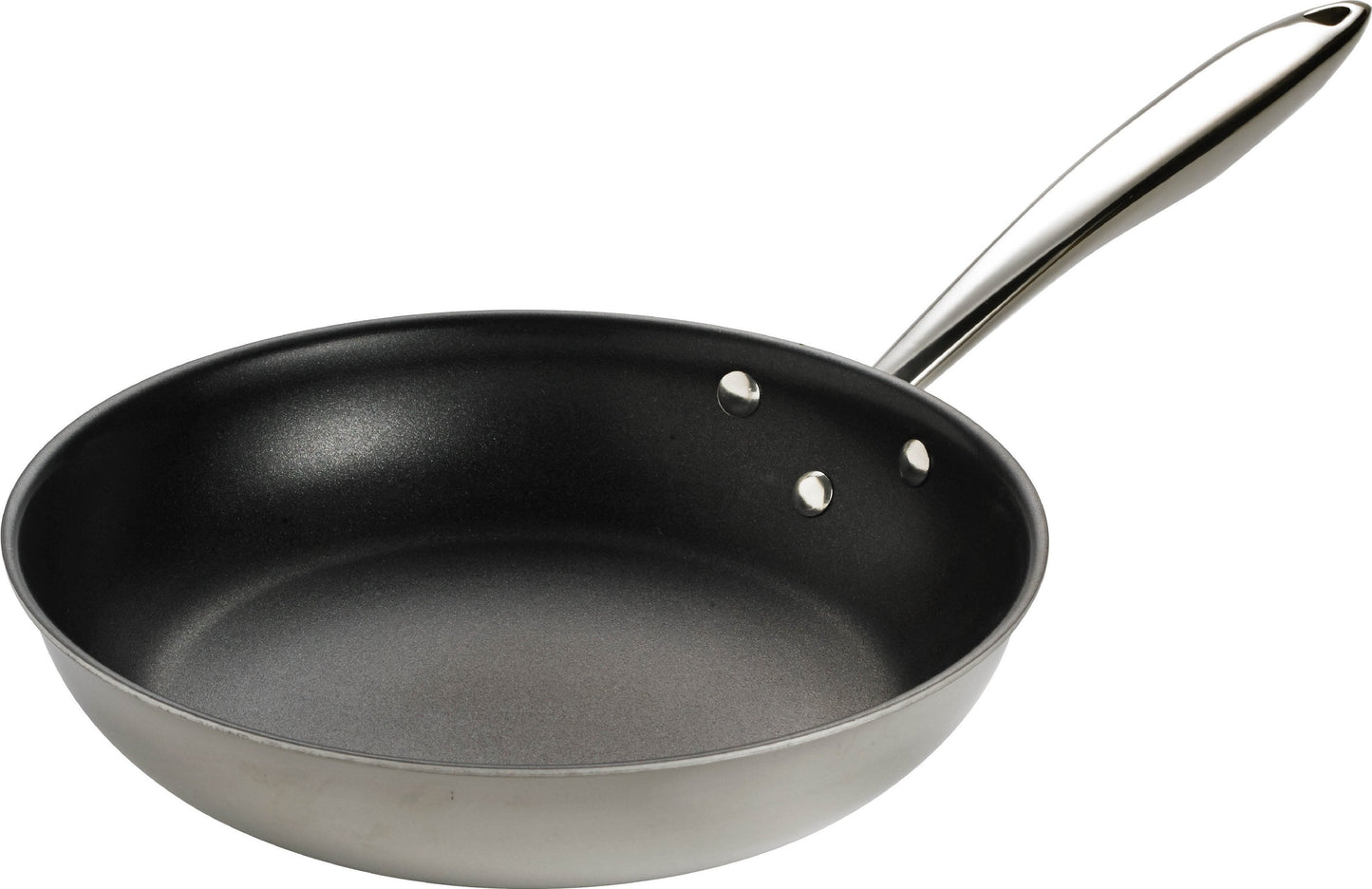 Thermalloy - 8" Tri-Ply Stainless Steel Non-Stick Fry Pan - 5724096