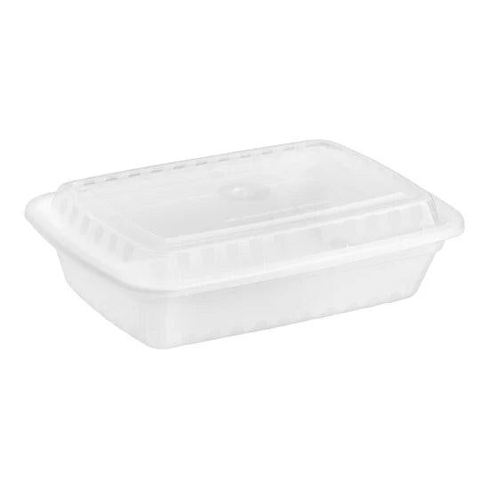 Brown Box - 32 Oz 8" x 6" x 1.75" Rectangular Container Combo, 150/Cs - 90227