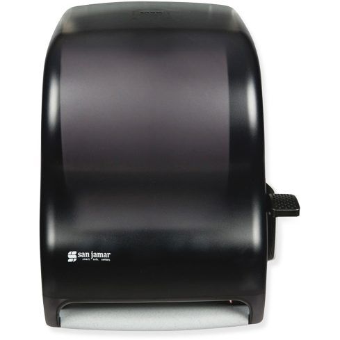 San Jamar - Universal Lever Hand Towel Roll Dispenser, Black - CASDH110