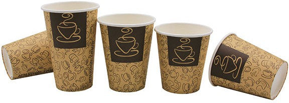 RiteWare - 8 Oz Cafe Design Hot Cup, 1000/cs - HC08CF