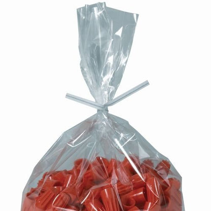 T & T Industries - 4" Plastic White Twist Ties TT4WP, 2000/bx, 25bx/cs - 485100