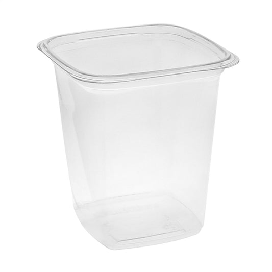 Pactiv Evergreen - 4" x 4" x 5.18", 32 Oz TimeSquare Clear Deli Container, 480/Cs - YY4S32