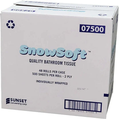 Snow Soft - 3.97" x 3.5", 2 Ply Wrapped Toilet Tissue, 48Rl/Cs - SUN7500