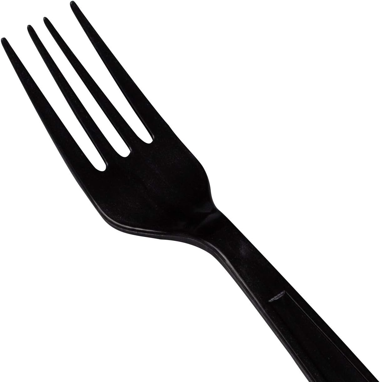 Karat - PP Heavy Duty Plastic Black Forks Individually Wrapped, 1000/Cs - U3530B