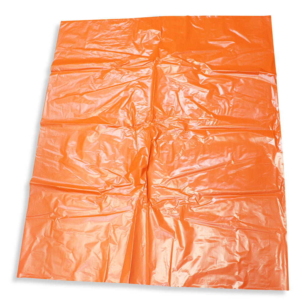 Thermal & Protective Packaging - 82" x 70" 3Mil Autoclave Orange Trash Bag, 50/Roll - TP82703C