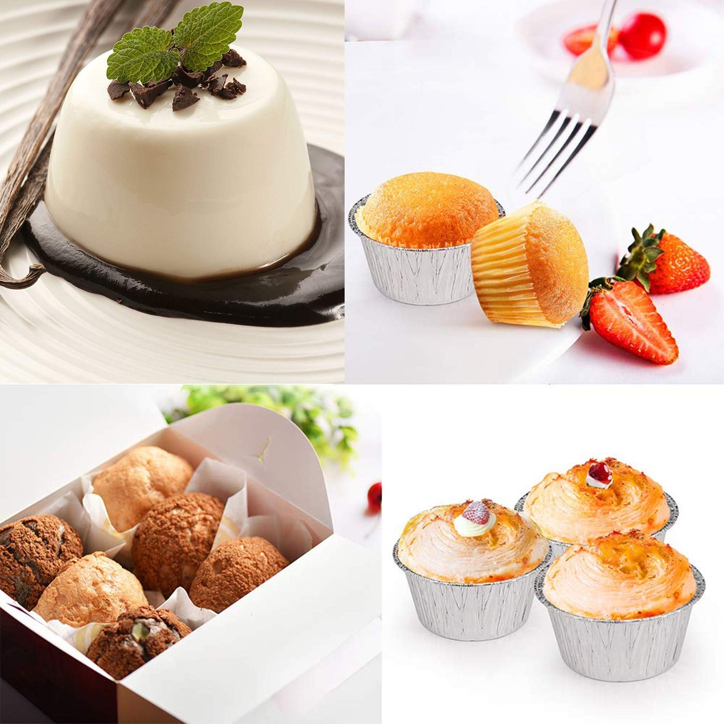 Thermal & Protective Packaging - 2 Oz Round Foil Container/ Baking Cup, 2000/Cs - 152-G9