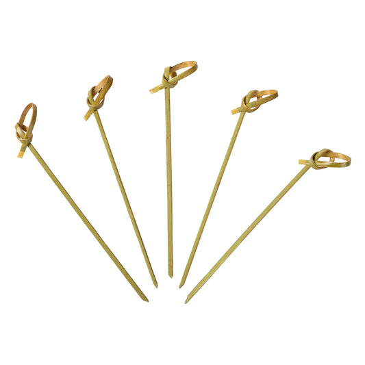 Knotted 4" Bamboo Skewer, 100/Pk, 50Pk/Cs - 82-084KN