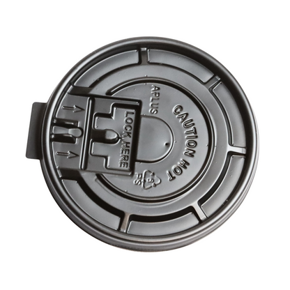 RiteWare - Flat Black Lid Fits 8 Oz Squat, 10 Oz-20 Oz Paper Hot Cups, 1000/Cs - HTL10B