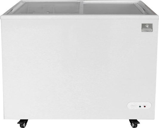 Kelvinator Commercial - 38" Novelty Chest Freezer with Glass Lid & 1 Wire Basket - KCNF073WS