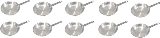 Omcan - 10" Commercial Grade Aluminum Fry Pan, Pack of 10 - 43331