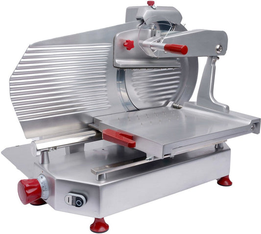 Omcan - 13" Blade Horizontal Belt-Driven Meat Slicer - 46163