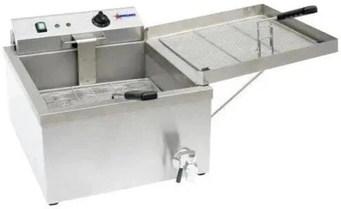 Omcan - 1.7 Kw Counter Top Electric Fryer For Donut And Funnel Cake - 44522