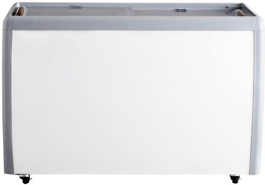 Omcan - 60 ″ Ice Cream Display Chest Freezer with Flat Glass Top - 46495