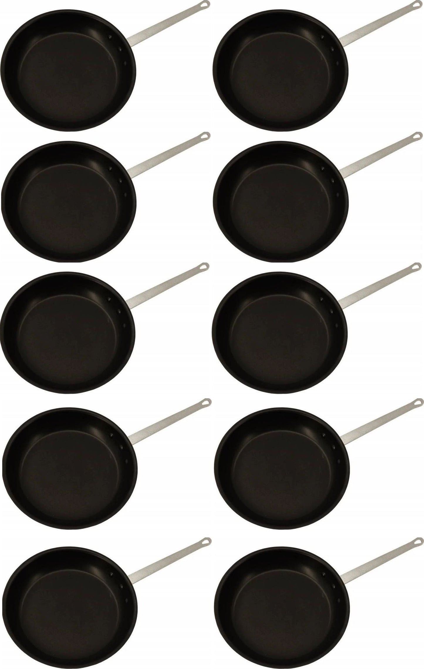 Omcan - 7" Eclipse Finish Commercial Grade Aluminum Fry Pan, Pack of 10 - 43334