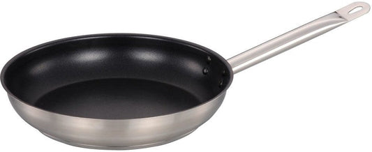 Omcan - 9" Non-Stick Stainless Steel Fry Pan, Pack of 5 - 85272