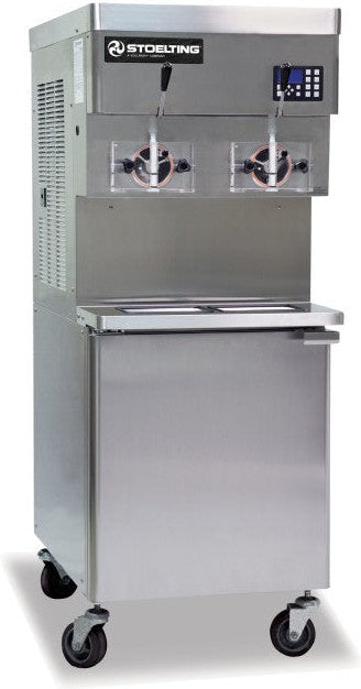 Stoelting - 208-240V 3-Phase Water-Cooled Pressurized Double-Cylinder Soft Serve Floor Machine - U421-109I2-SH (Pre-Order Now, ETA 8-12 Weeks)