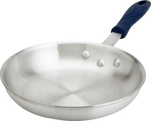 Thermalloy - 8" Heavy Duty Aluminum Fry Pan With ThermoGrip Silicone Sleeve - 5814808