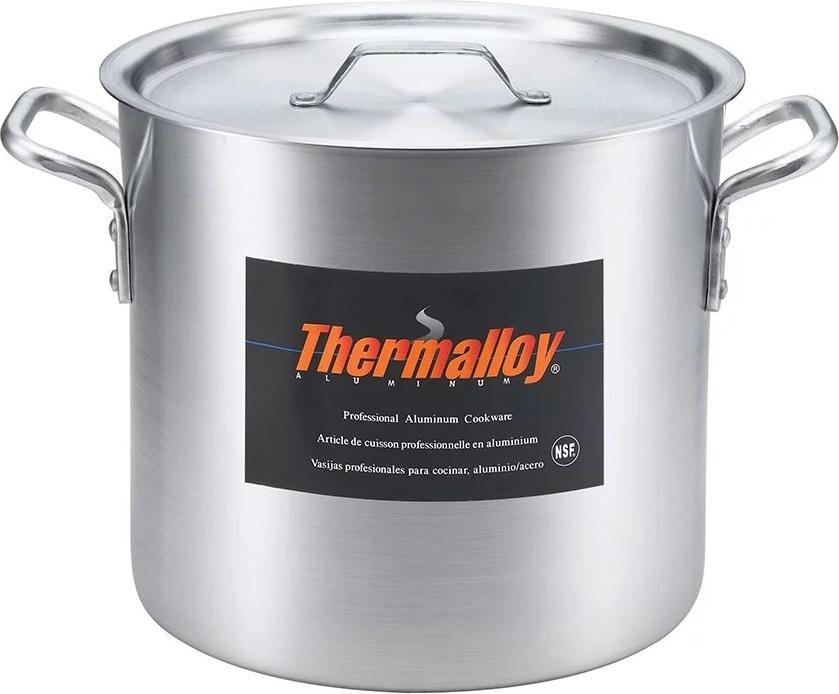 Thermalloy - 8 QT Aluminum Stock Pot - 5813108 (Lid Not Included)