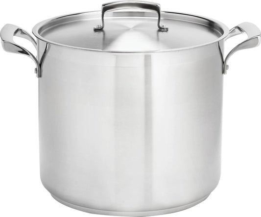 Thermalloy - 8 QT Stainless Steel Deep Stock Pot (Lid Not Included) - 5723908