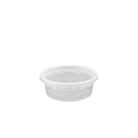 Brown Box - 8 Oz Injection Deli Container Combo, 240/Case - 90300
