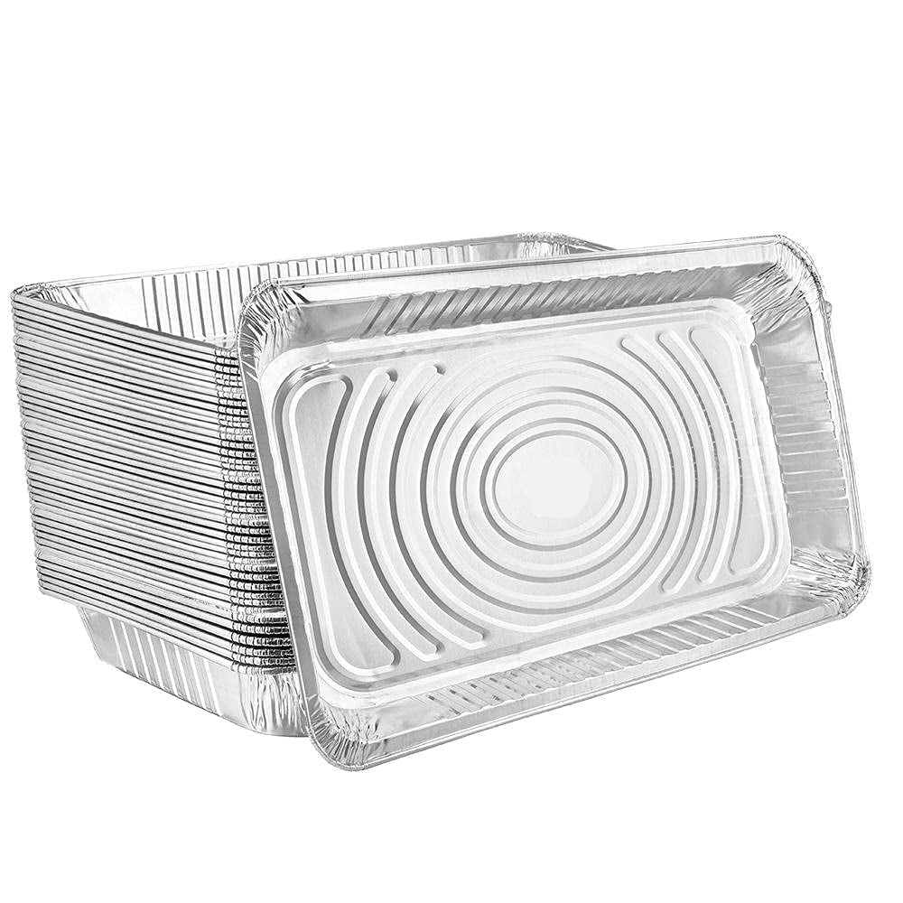 RiteFoil - 19.56" x 11.68" x 2" Full Steam Shallow Foil Pan 70G, 50/Cs - FP4270