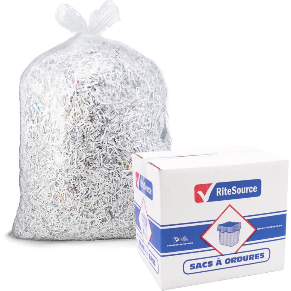 RiteSource - 26" x 36" X-Strong Clear Garbage Bags, 125/Cs - L2636XC
