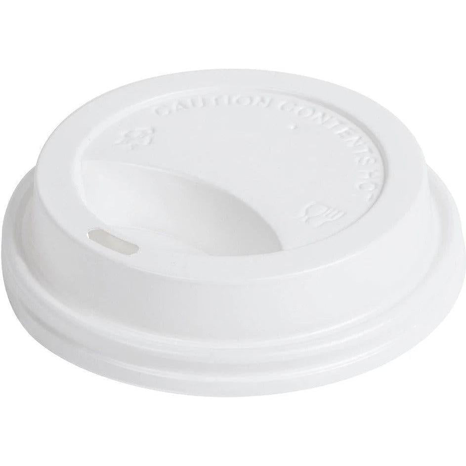 RiteWare - White Dome Sipper PP Lid For 10-20 Oz Paper Hot Cups, 1000/Cs - HDL10W